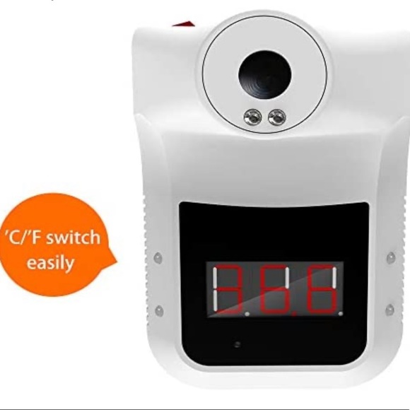 Non-contact Wall Mounted Infrared Forehead Thermometer with Alarm - Picture 5 of 8